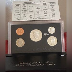 NWT…United States Mint Silver Proof Set - 1998